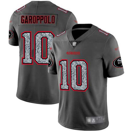 San Francisco 49ers Limited Gray Men #10 Jimmy Garoppolo NFL Jersey Static Fashion